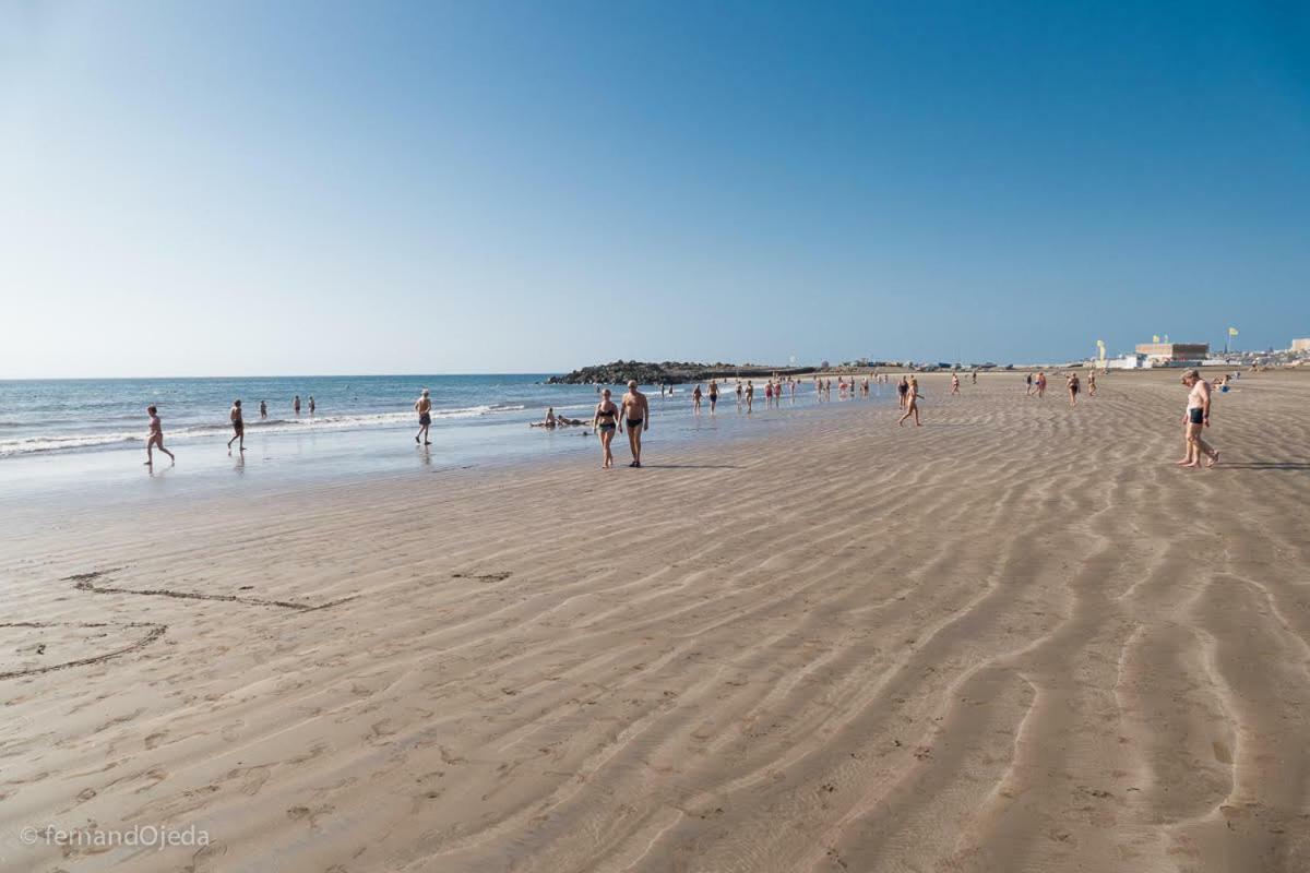 First Line Seaside Apartment San Agustin  Bagian luar foto