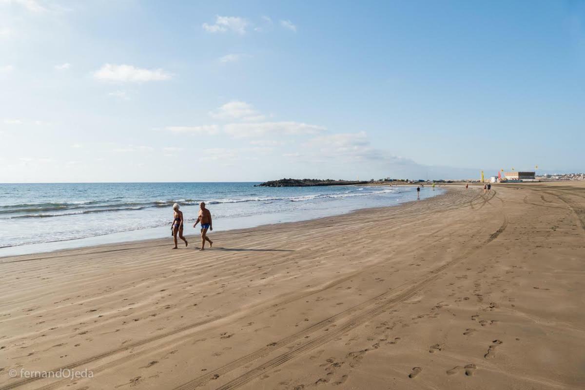 First Line Seaside Apartment San Agustin  Bagian luar foto